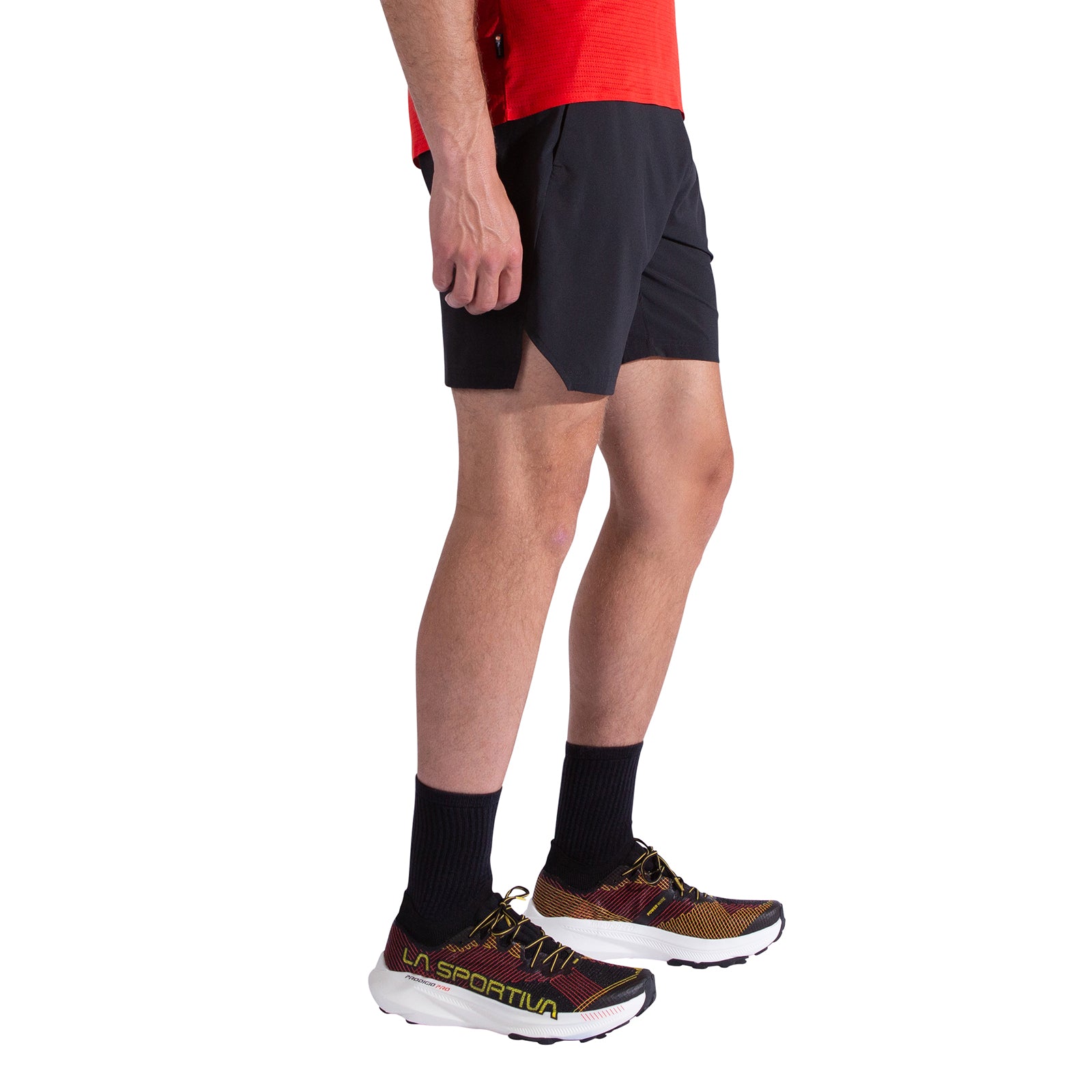 Pure 7 Inch Shorts Men's Black/Yellow Alt View #2
