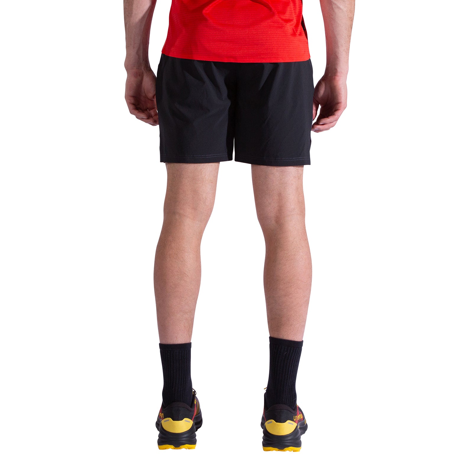 Pure 7 Inch Shorts Men's Black/Yellow Alt View #3
