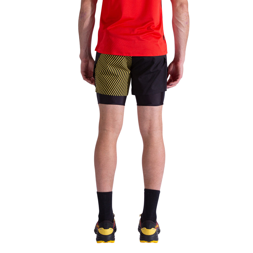 Short pour homme Flow 5 pouces Black/Yellow Alt View #3
