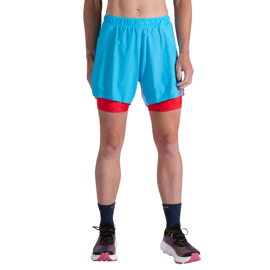 Flow 5 Inch Shorts Women's Malibu Blue/Hibiscus Alt View #1

