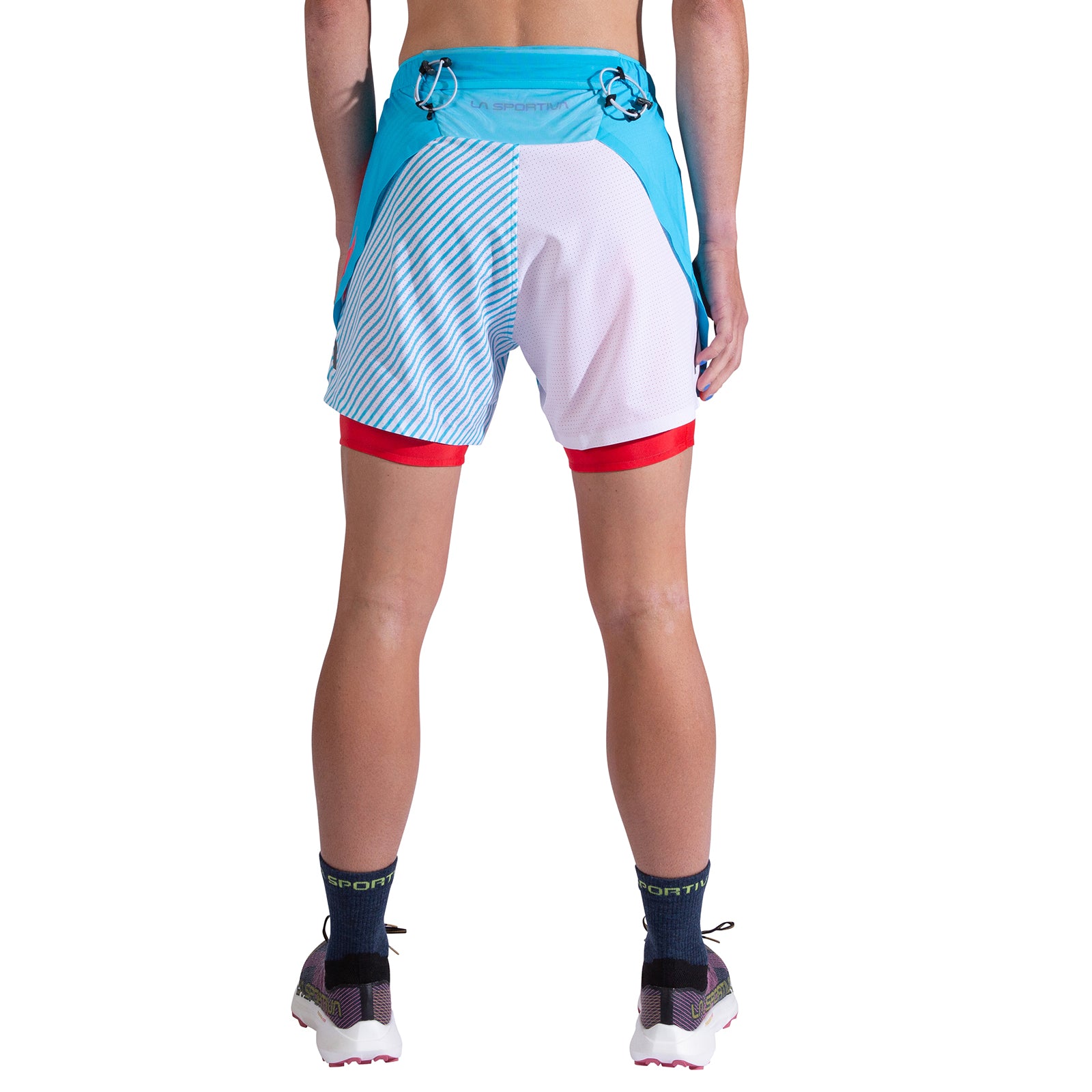 Flow 5 Inch Shorts Women's Malibu Blue/Hibiscus Alt View #3
