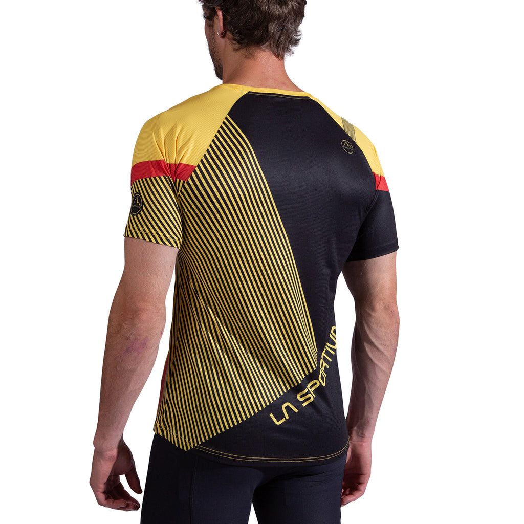 Flow T-Shirt Men's Black/Yellow Alt View #2
