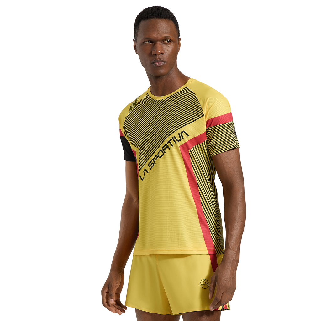 Flow T-Shirt Men's Black/Yellow Alt View #4
