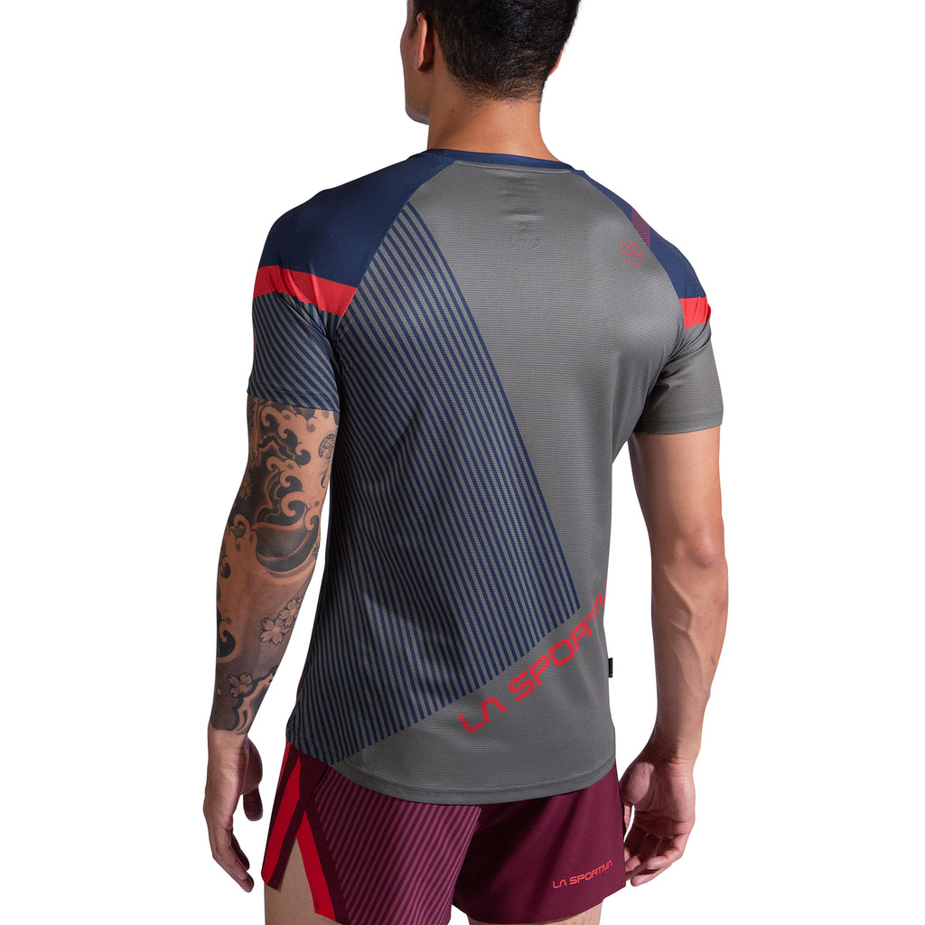 Flow T-Shirt Men's Mountain Red/Cypress Alt View #2
