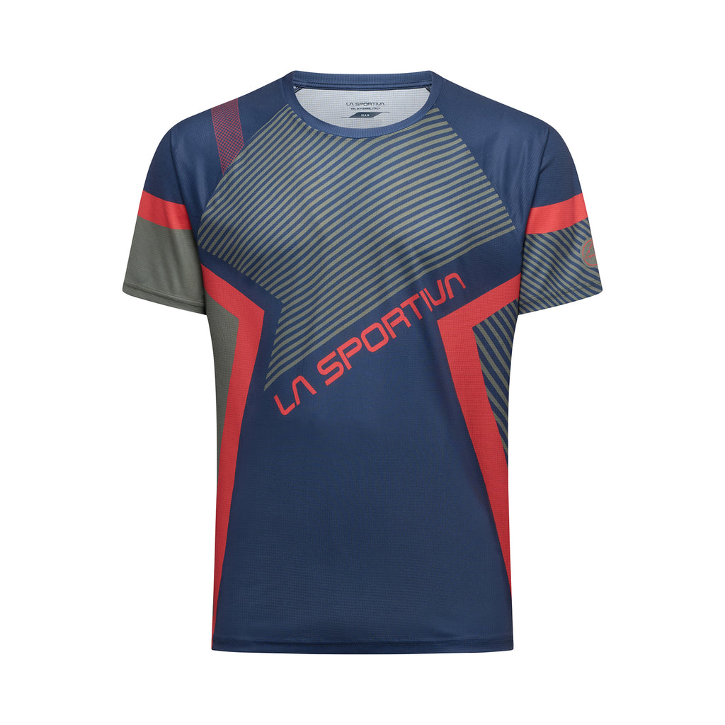 Flow T-Shirt Men's Mountain Red/Cypress Alt View #3
