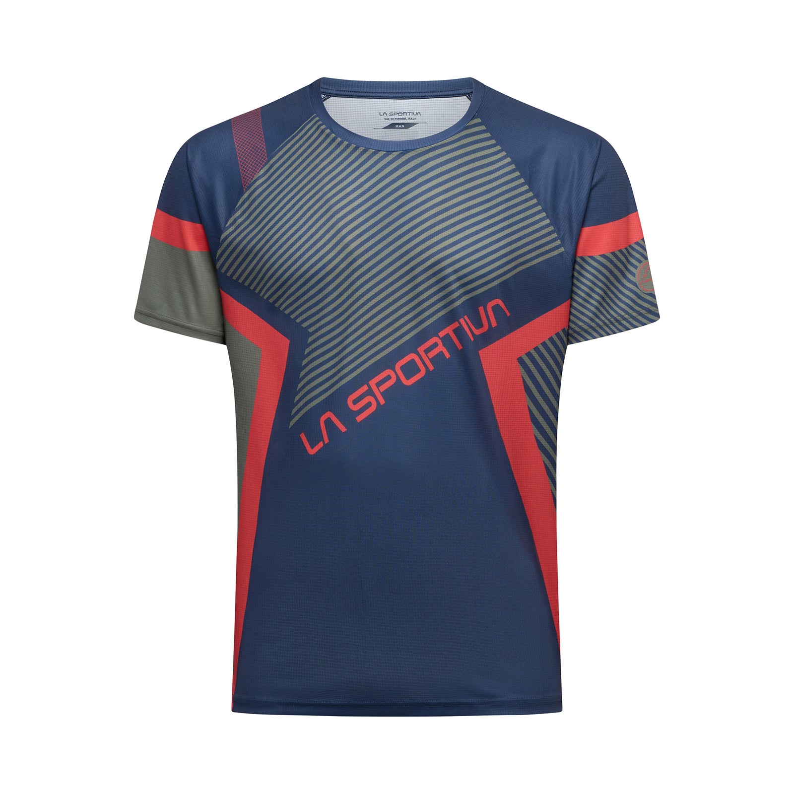 Flow T-Shirt Men's Mountain Red/Cypress Alt View #3

