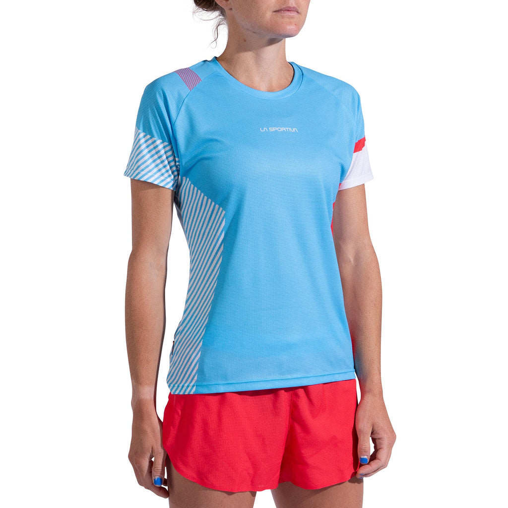 Flow T-Shirt Women's Malibu Blue/Hibiscus Alt View #1
