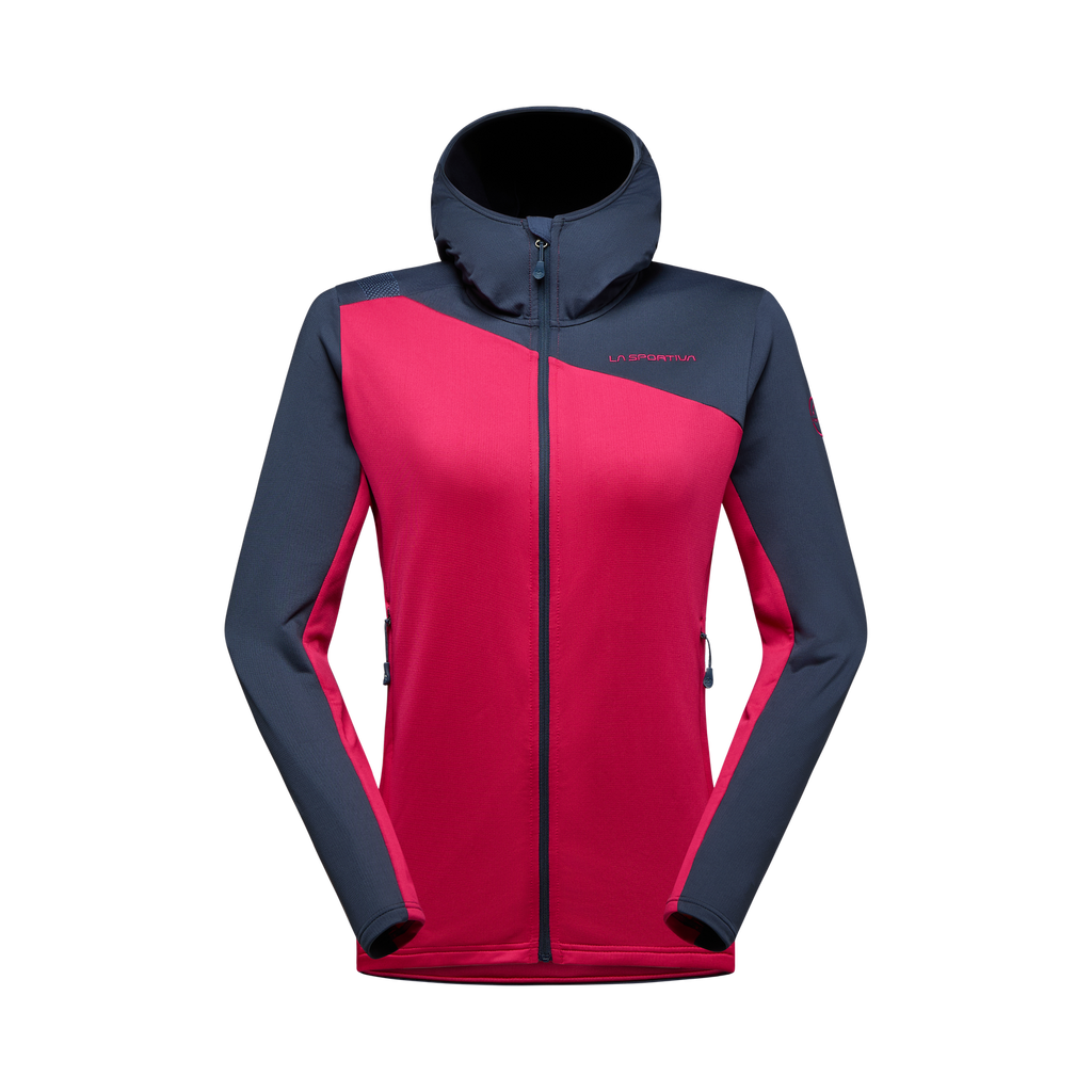 Sweat à capuche thermique Cosmic pour femmes Azalea/Night Sky Alt View #3

