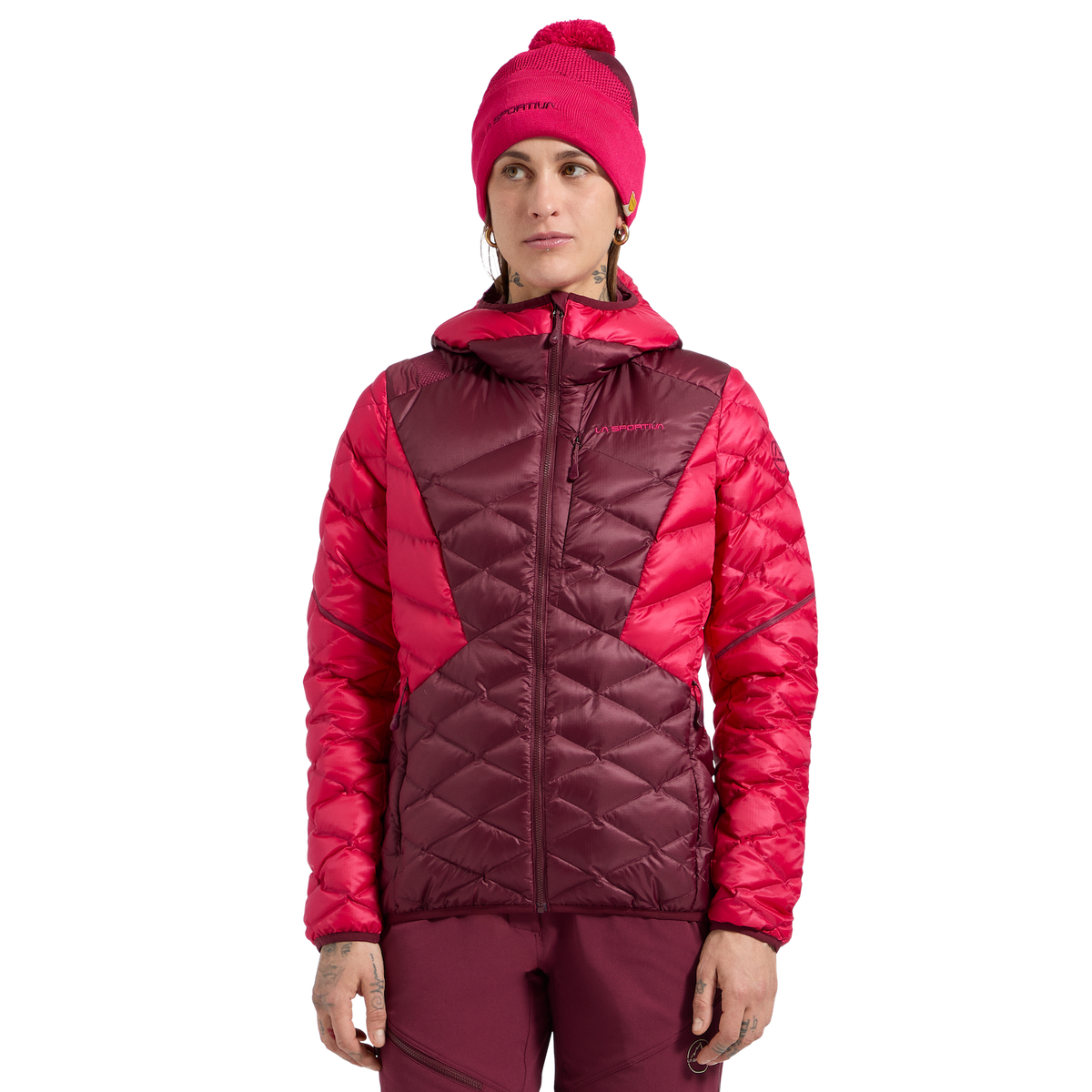 Pinnacle Down Jacket Women's Redwood/Azalea Alt View #3

