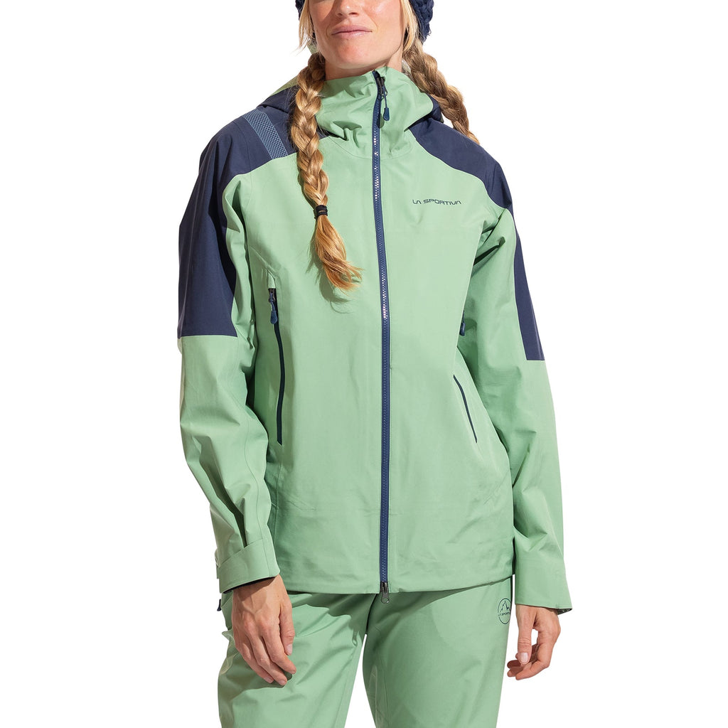 Crest Evo Shell Jacket Women's Aspen Green/Night Sky Alt View #1
