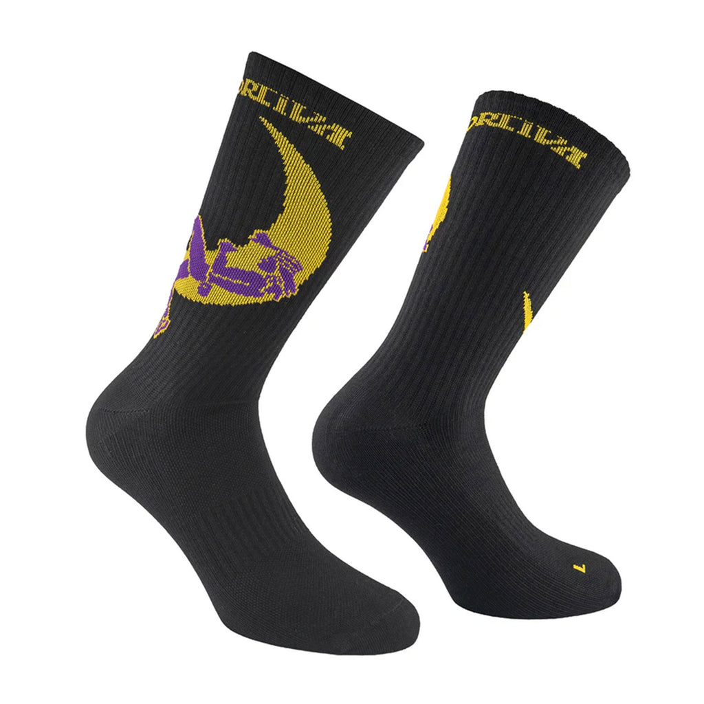 Climbing On The Moon Socks Black/Yellow Alt View #1
