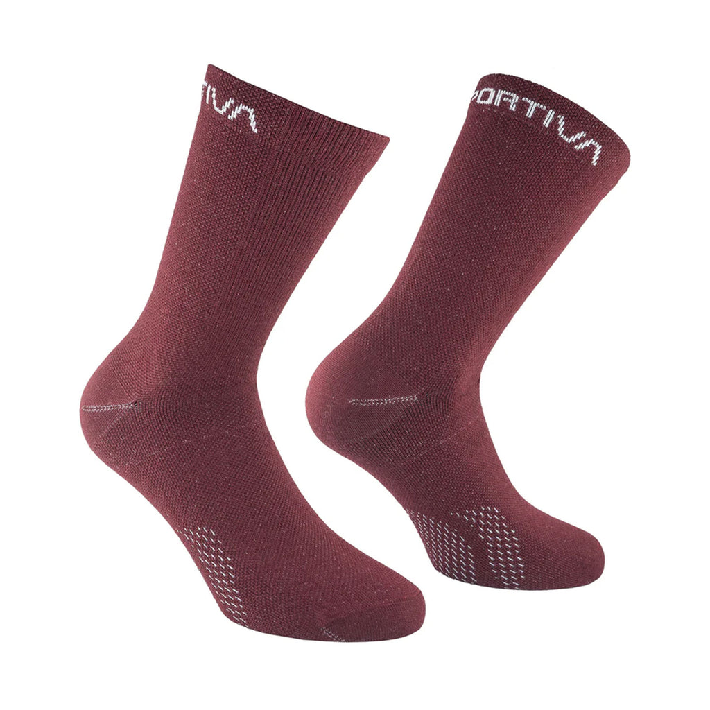 Merino Hiking Socks Redwood/Chalk Alt View #1

