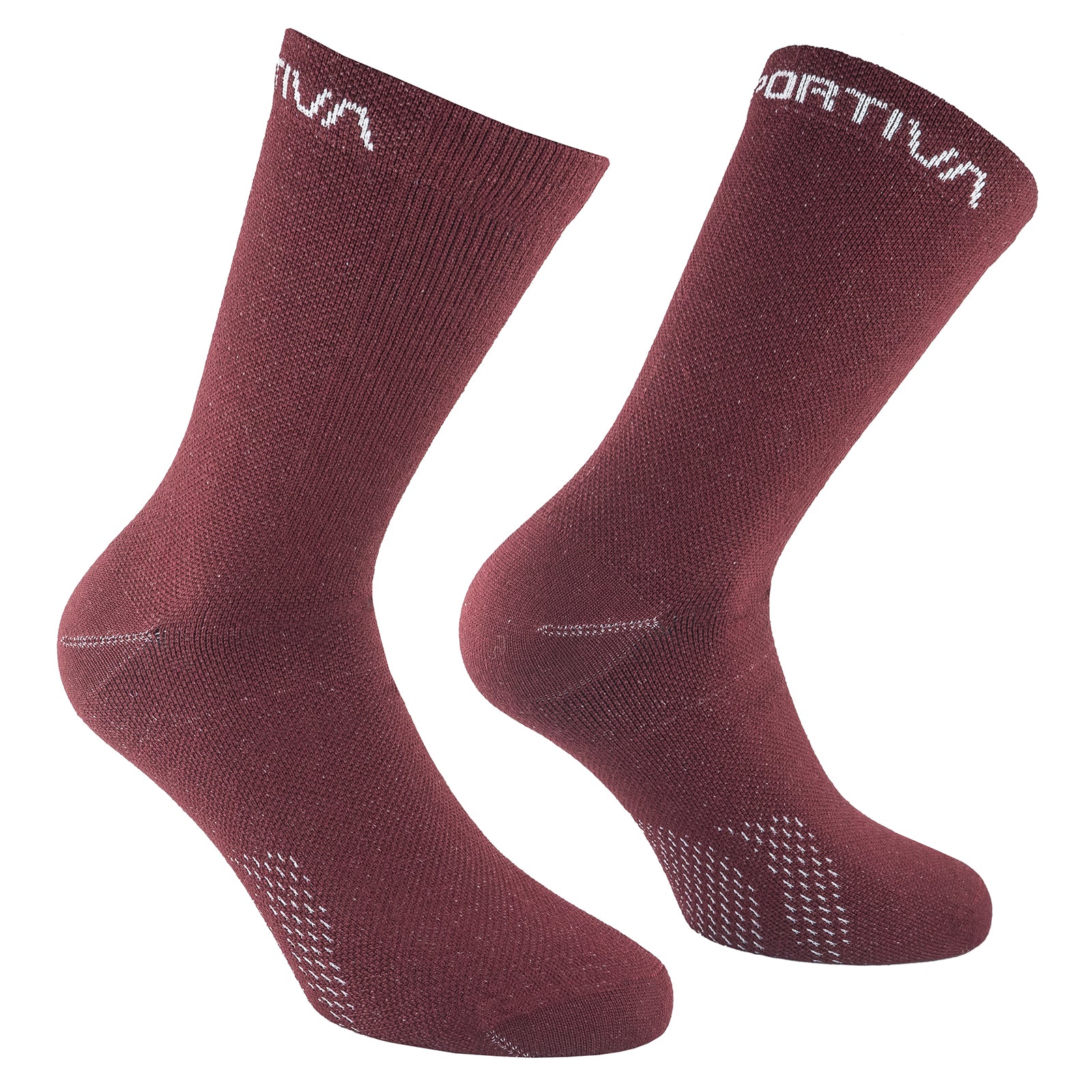 Chaussettes de randonnée en mérinos Redwood/Chalk