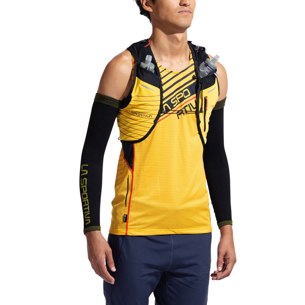 Trace Arm Warmer Black/Yellow Alt View #1
