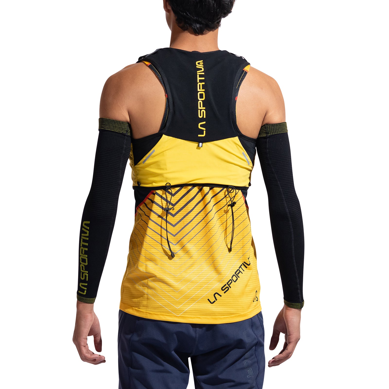 Trace Arm Warmer Black/Yellow Alt View #2
