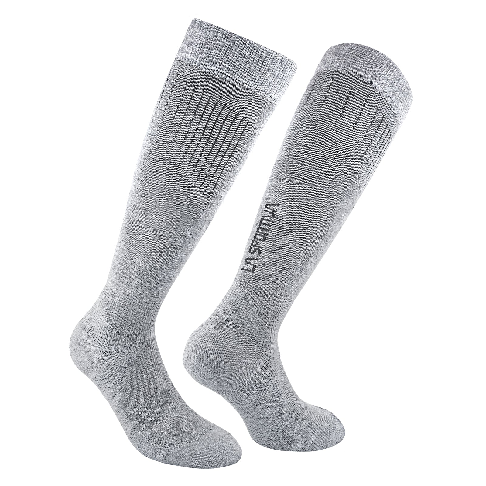 Chaussettes thermiques en laine Gris clair/Onyx