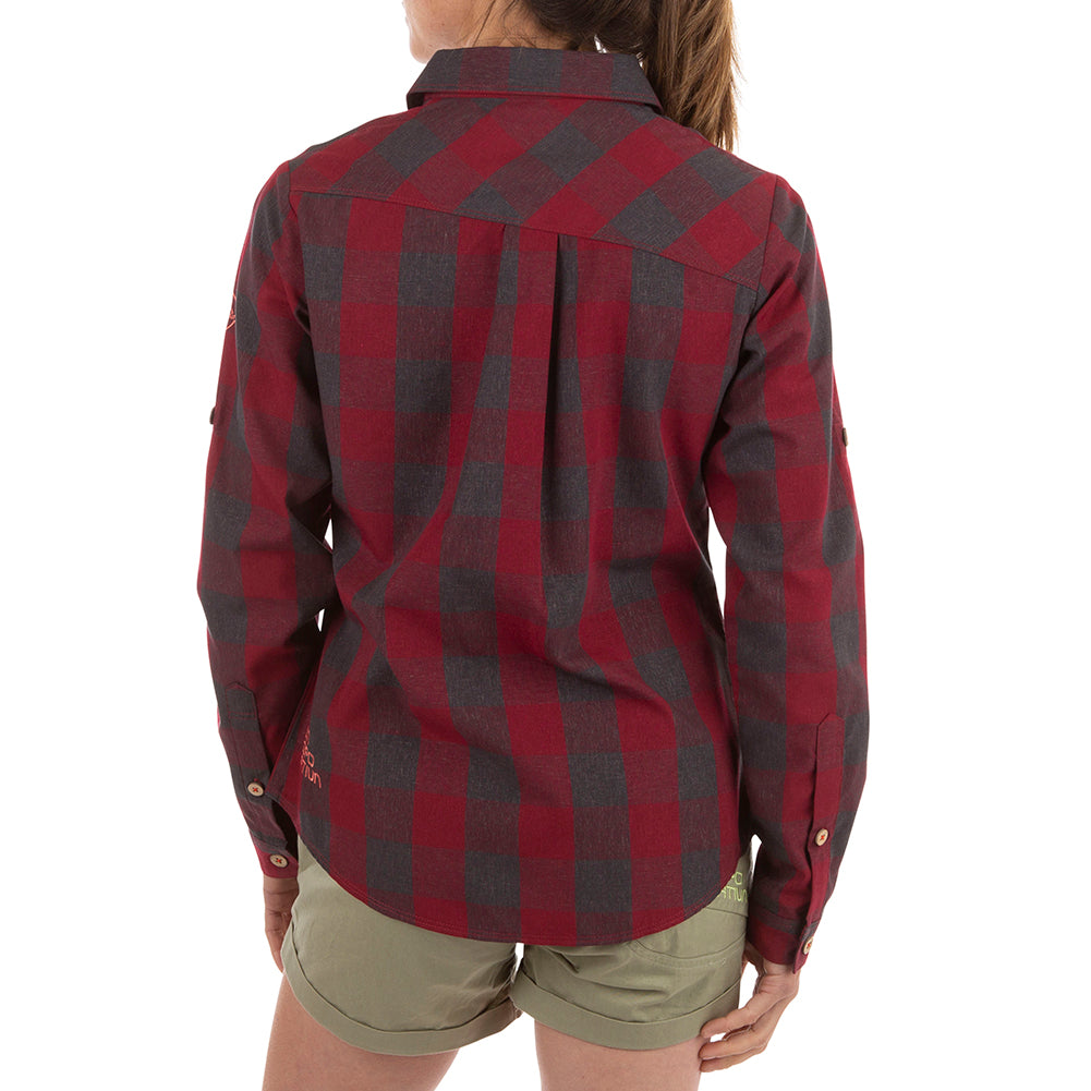 Andes Long Sleeve Shirt Women's Carbon/Flamingo Alt View #2
