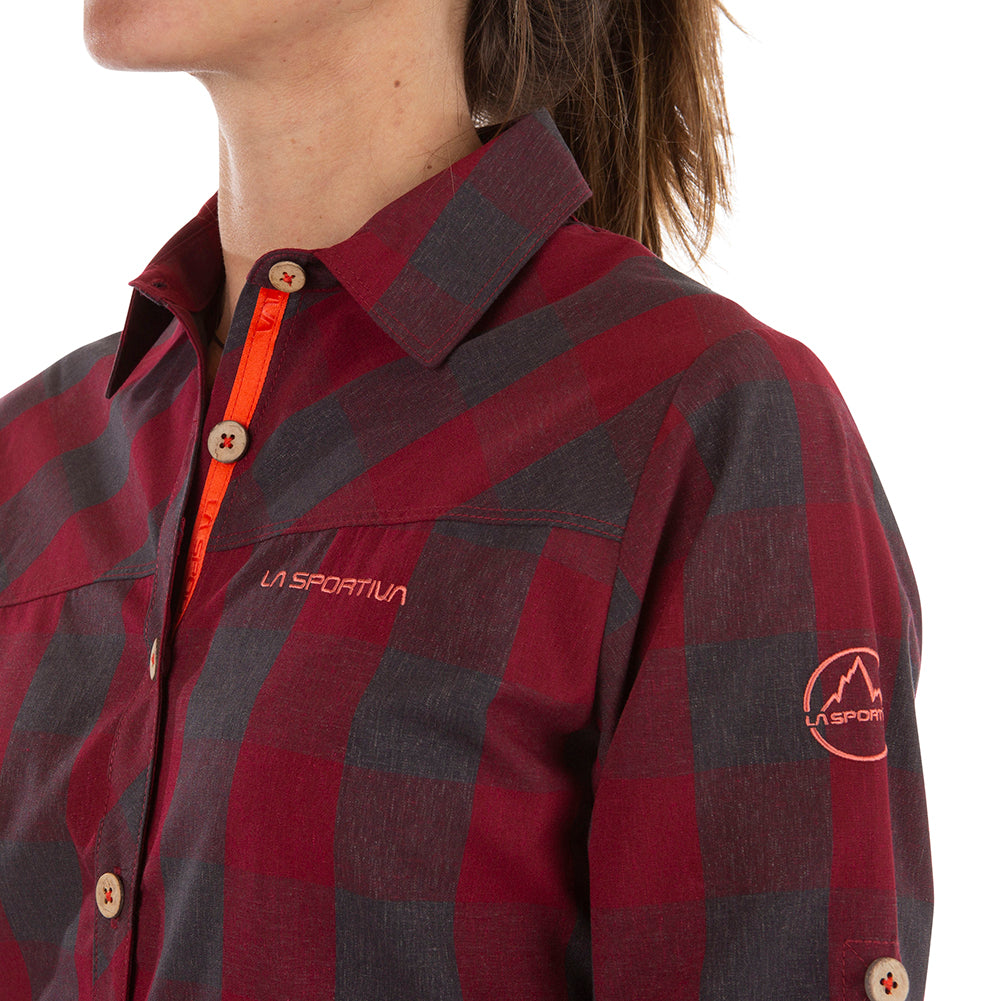 Andes Long Sleeve Shirt Women's Carbon/Flamingo Alt View #3
