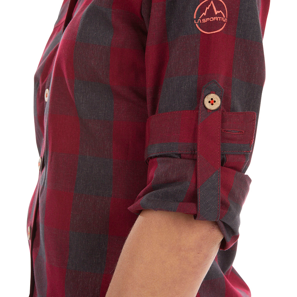 Andes Long Sleeve Shirt Women's Carbon/Flamingo Alt View #4
