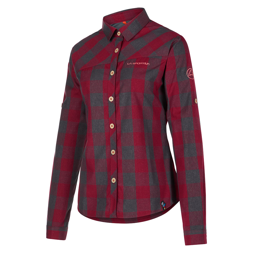 Andes Long Sleeve Shirt Women's Carbon/Flamingo Alt View #5
