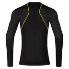Wool40 Aero Long Sleeve Men's Black/Yellow Alt View #2