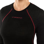 Wool40 Aero Long Sleeve Women's Black/Hibiscus Alt View #3