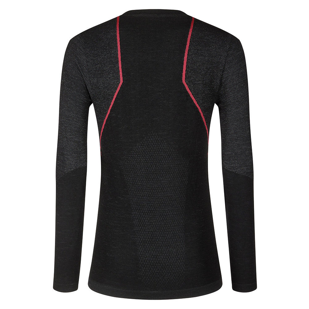 Wool40 Aero Long Sleeve Women's Black/Hibiscus Alt View #5
