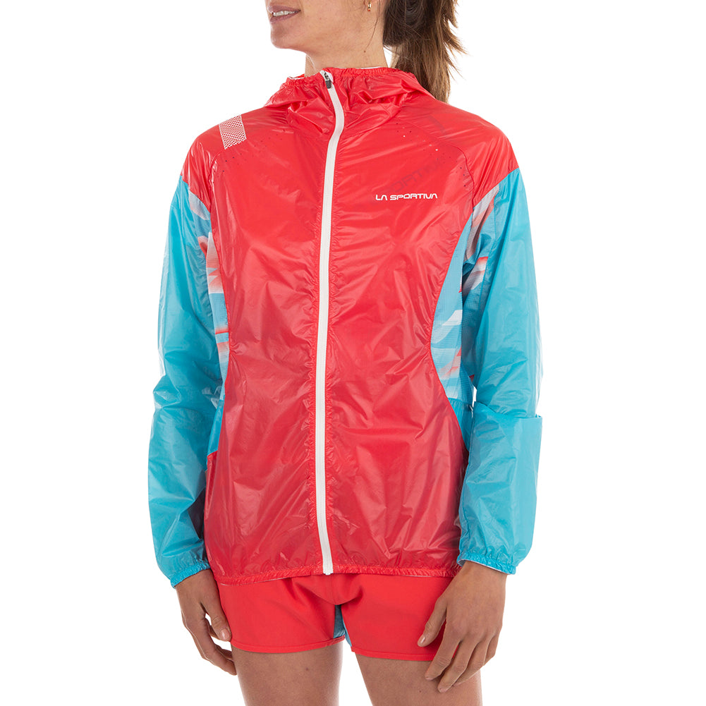 Veste coupe-vent Briza pour femme Hibiscus/Malibu Blue

