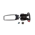 The La Sportiva Upper Buckle Closure System (No. 2) Vanguard is a black rectangular ski boot adapter with a mounting mechanism, buckle arm, and two attachment screws, compatible with Vanguard boots and shown on a white background.